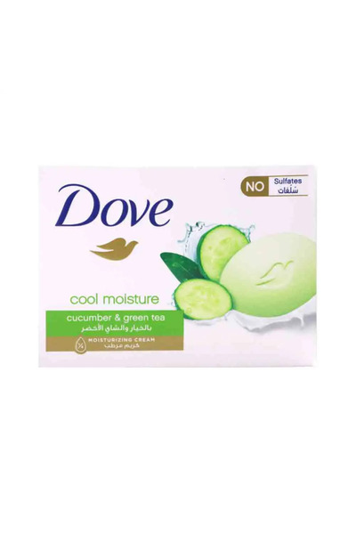 Dove Cool Moisture Cucumber and Green Tea Soap Bar with Moisturizing Cream- 1...