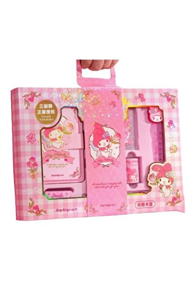 JOY TOP My Melody Pink Stationery Gift Set – School Supplies Kit with Case, R...