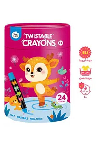 DOMİ Jar Melo - Rollable Crayons - 24 Colors