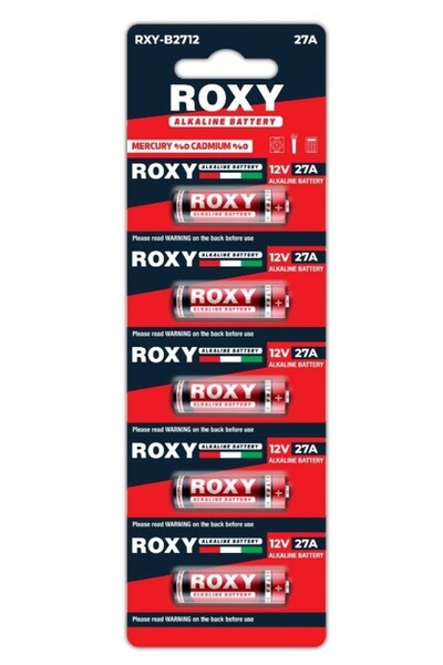 Roxy RXY-B2712 12V 27A İnce Seri Alkalin Pil - 1 Adet
