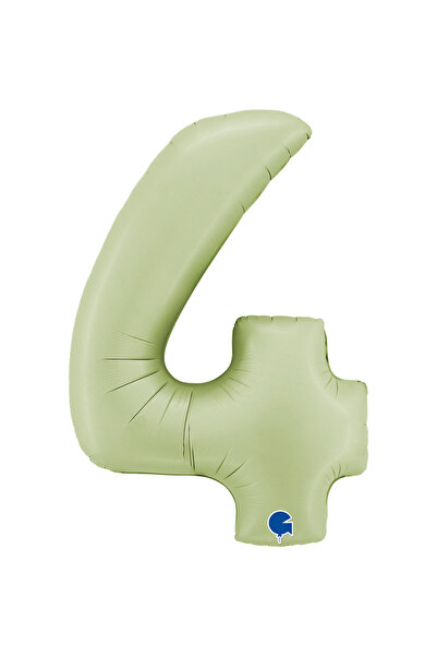 grabo بالون رقائقي على شكل رقم باللون الأخضر الزيتوني مقاس 26 بوصة (66 سم) إي...