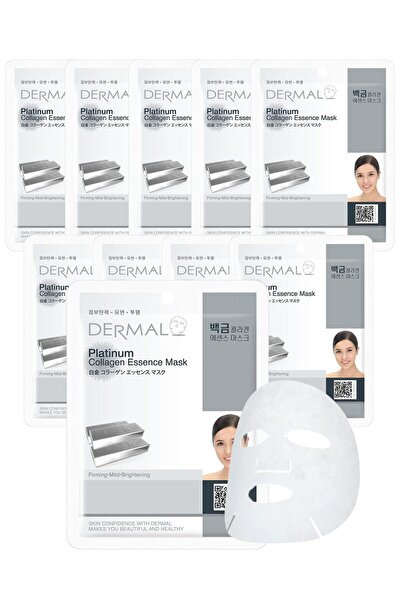 Dermal Platinum Collagen Essence Full Face Facial Mask Sheet 23g
