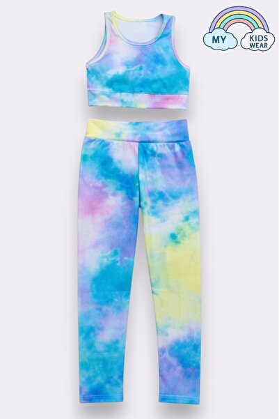 My Kids Wear Girl's Multi-Purpose Patterned Swimsuit & Sports Set 12449