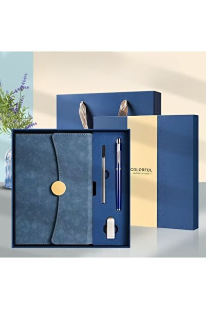 OEM Set A5 Premium cu caiet, pix metalic, rezervă și memorie USB de 32 GB