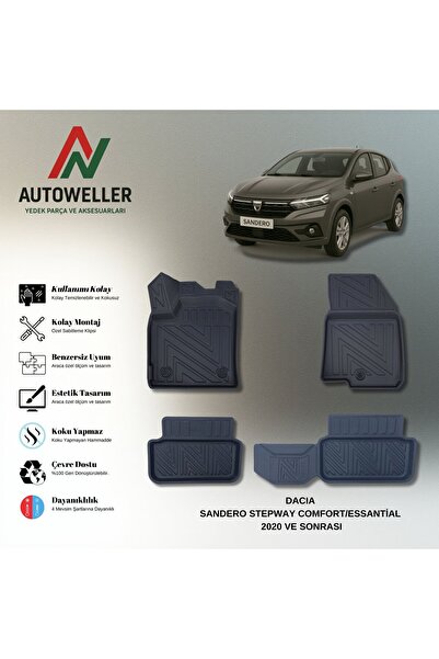AutoWeller Dacia Sandero 2020 Sonrası Stepway - Comfort/Essential Havuzlu 3D ...
