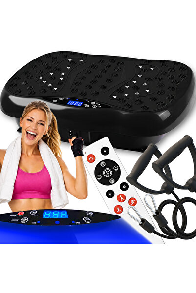 NewEvo dispozitiv de masaj cu vibrații, platformă vibratoare, 120 de niveluri de viteză, afișaj LED, 50Hz, 200W