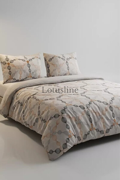 Lotusline Set de husă de pilotă dublă - Set reversibil 1. Țesătură de calitat...