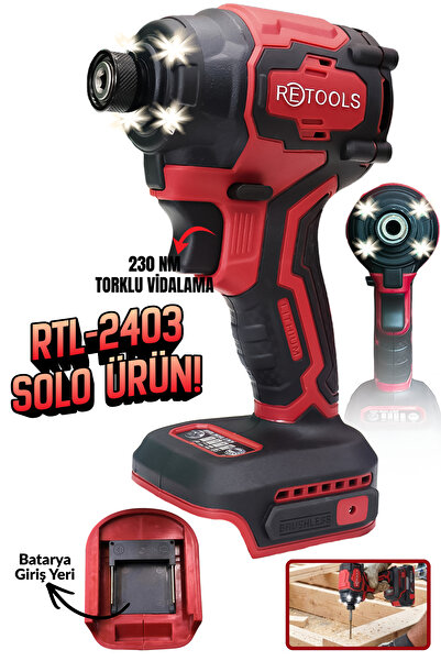 RETOOLS BORDO 230 NM TORKLU VİDALAMA KAFA