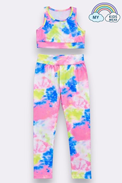 My Kids Wear Girl's Multi-Purpose Patterned Swimsuit & Sports Set 12447