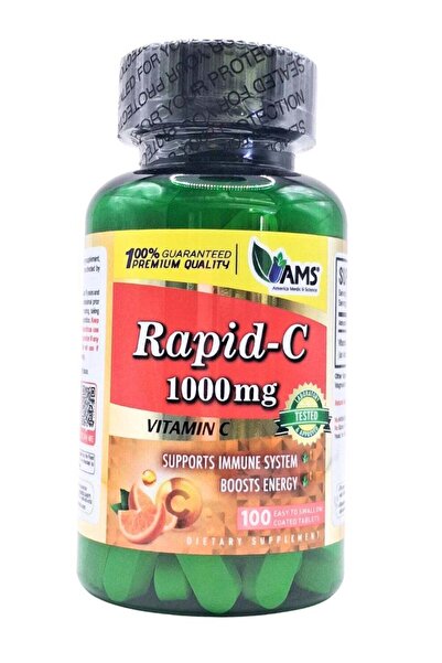 AMS أقراص رابيد سي 1000 ملغ، 100 قرص