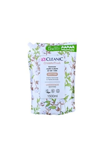 Cleanic صابون سائل كريمي لليدين والجسم (برائحة القطن)