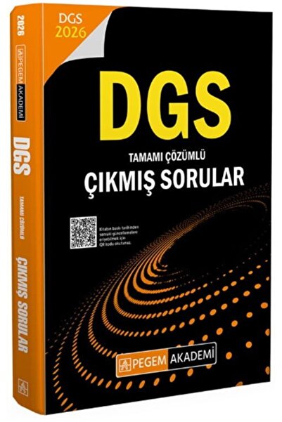 Ankara Kitap Merkezi 2026 DGS Çıkmış Sorular Tamamı Çözümlü Pegem Yayınları