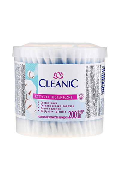 Cleanic أعواد تنظيف الاذن قطنية 200 قطعة