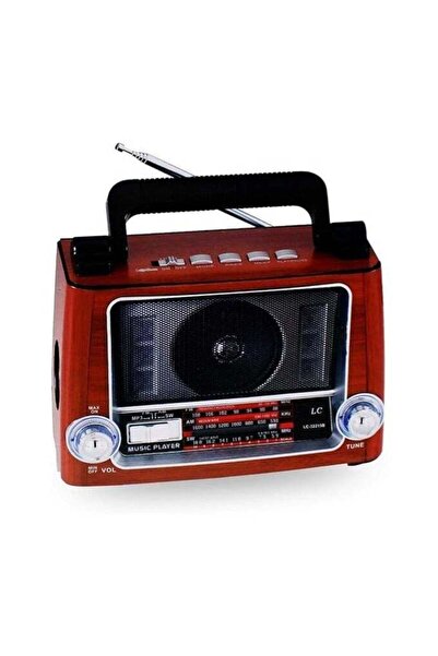 LC Retro Portable Radio Music Player with USB/TF and Multi-Band Tuner