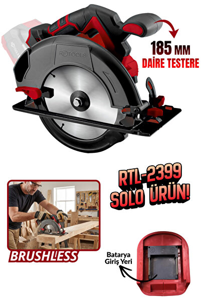 RETOOLS BORDO 185 MM ŞARJLI DAİRE TESTERE KAFA