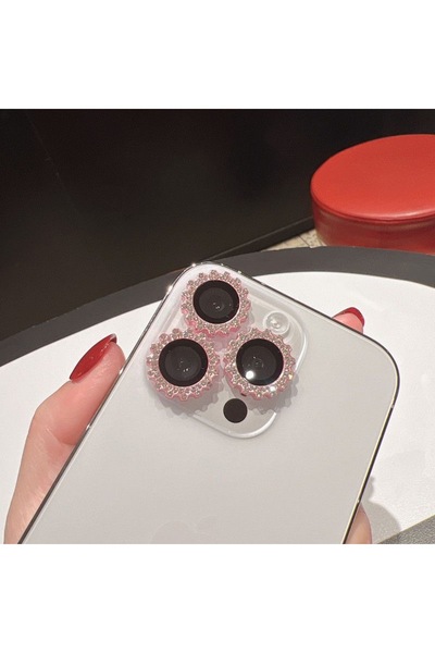 Choice Tempered glass for 12 12mini(2pcs pink Red Camera Lens Protector for I...