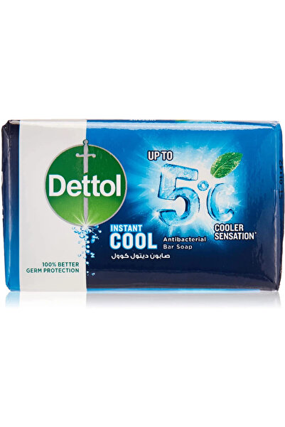 Dettol Instant Cool Antibacterial Bar Soap With 5degree Cooler Sensation And ...