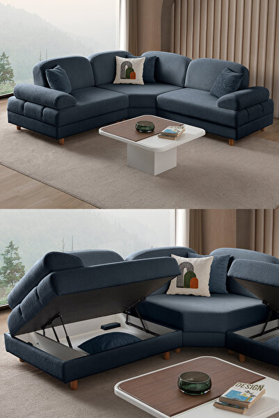 Eymense Aries Modüler Köşe Koltuk Takımı S Mavi