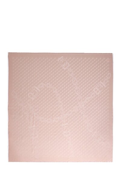 Guess Kadın Krem Logolu Şal