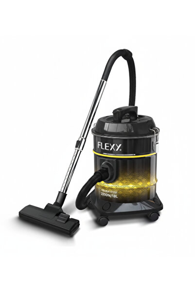 flexy مكنسة كهربائية بمحرك 2200 واط، خزان حديدي سعة 18 لترًا، وظيفة نفخ، ترشي...