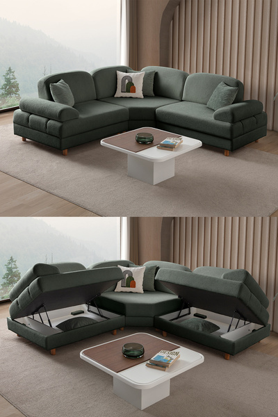 Eymense Aries Modüler Köşe Koltuk Takımı S Yeşil