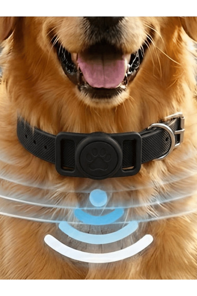 Gözcü Mobil Boş Airtag Yuvalı Kedi Köpek Tasması Evcil Hayvan Pet Takip Cihaz...