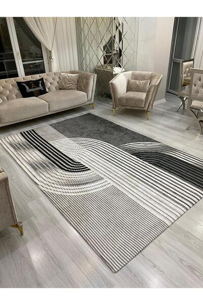 ALLGELSİN Ελαστικό κάλυμμα χαλιού, Κάλυμμα χαλιού που πλένεται, Μοντέρνο ριγέ...