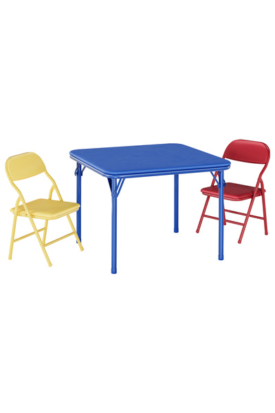 Garvee Table Chairs Set of 3,Folding Kids Table Chairs Set,Space Saving for P...