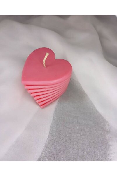 Handmade Lumanare parfumata decorativa din ceara de soia - Inima spiralata