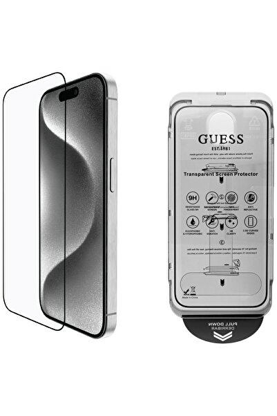 Guess BP Rhinestone 2in1 Screen & Camera Protector for iPhone 16 Pro Max