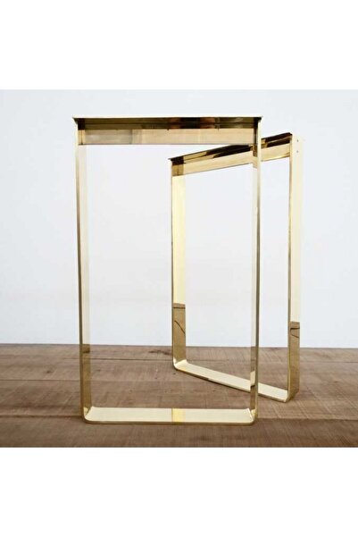 STAR KROM Pirinç Görünümlü Titanyum Masa Ayağı Seti