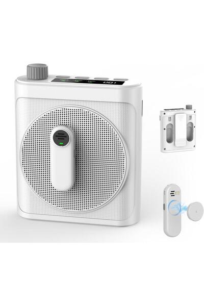 BALQRA Amplificator de voce wireless cu 2 microfoane lavaliera magnetice,Boxa...