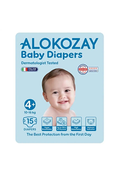 Alokozay حفاضات أطفال، تم اختبارها من قبل أطباء الجلدية بتقنية إيطالية، للأطف...