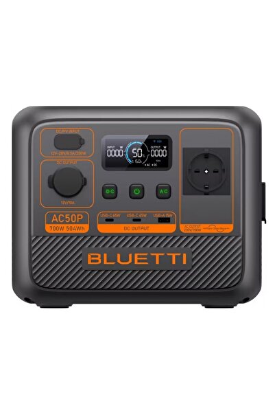 Bluetti Stație de încărcare portabilă AC 50 P, 700 W, 504 Wh, baterie LiFePO₄...
