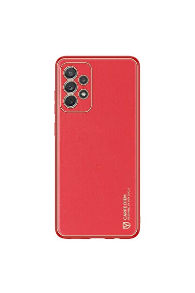 Dux Ducis Husa DuxDucis Yolo pentru Samsung Galaxy A72 - Roșu, Piele Ecologică