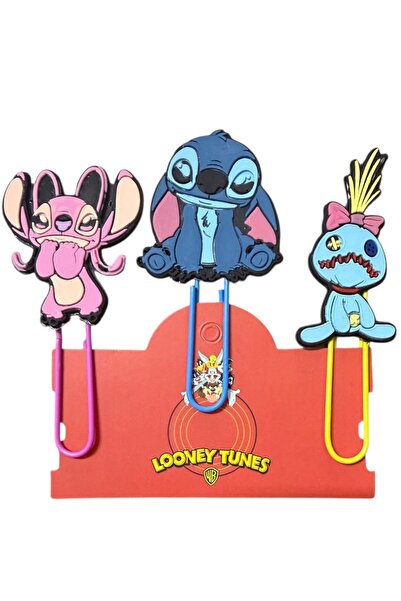 Buki'nin Atölyesi مجموعة من 3 مشابك ورق/مثبتات أوراق من نوع ستيتش ليلو سكرامب