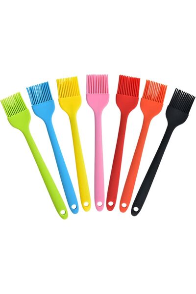 Arabest مجموعة فرش دهن سيليكون، مقبض مريح، ألوان متعددة