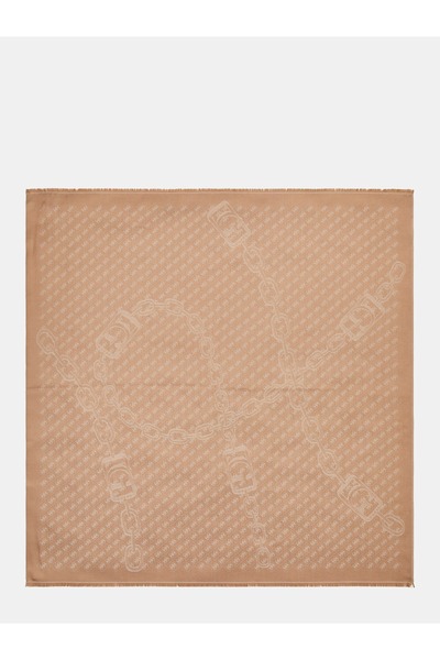 Guess KEFIAH LOGO 4G 125X1 Γυναικείο Μπεζ Φουλάρι AW5191POL03-LTL