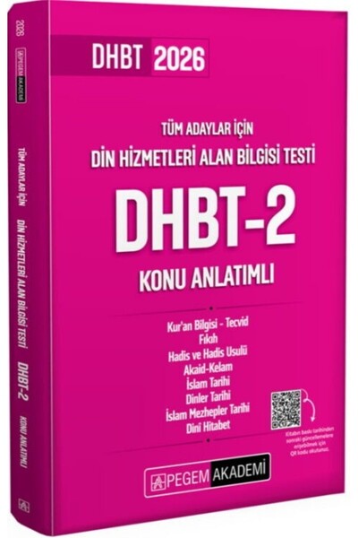 Ankara Kitap Merkezi 2026 Din Hizmetleri Alan Bilgisi Testi DHBT 2 Konu Anlat...