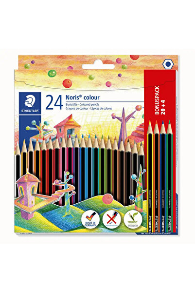 Staedtler أقلام تلوين نوريس مشحوذة مسبقًا - 24 قطعة