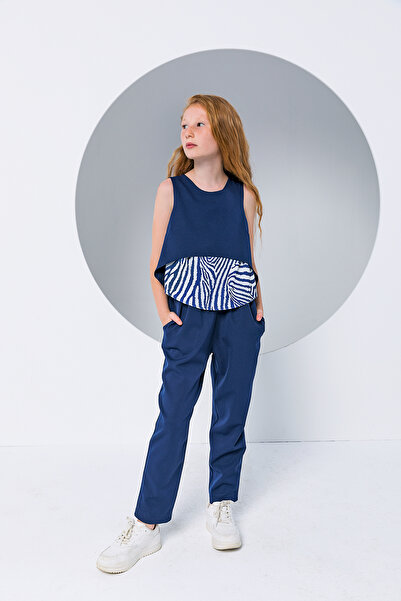 incity Κοριτσίστικη φόρμα με μοντέρνα σχέδια σε μπλε ναυτικό χρώμα