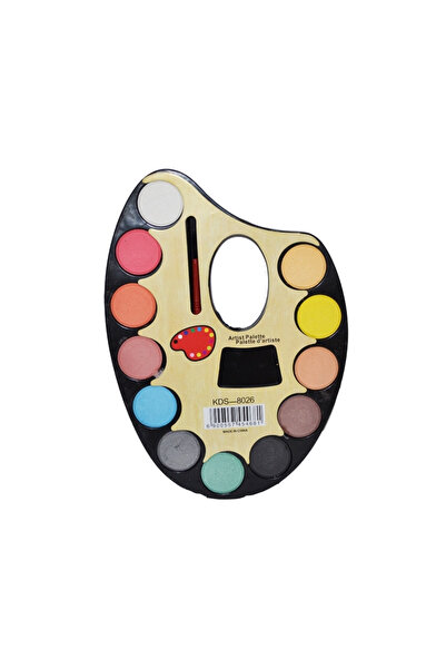 OEM Acuarele pe paleta + pensula 12 culori