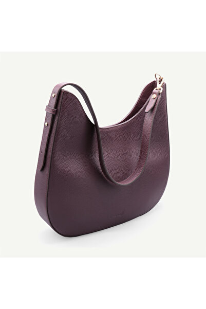 Uderra Leather Uderra Genuine Leather Luna Shoulder Bag-S4Ys0408-Bordo Deer L...