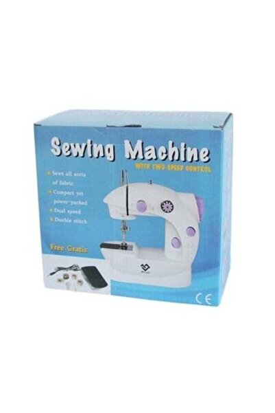 LC ماكينة خياطة صغيرة محمولة مزودة بتحكم ثنائي السرعة