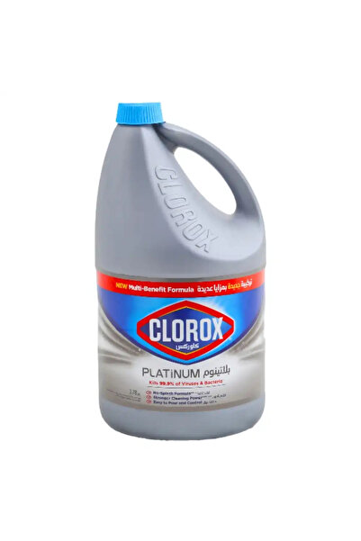 Clorox Platinum Liquid Bleach With Strong Cleaning Power Kills 99.9percent Vi...