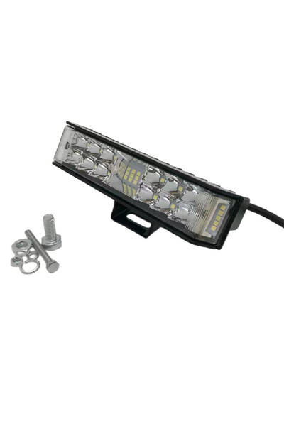 Space Life Offroad sis lambası kırmızı-beyaz-mavi çakarlı 40 led 20w 12-30v a...
