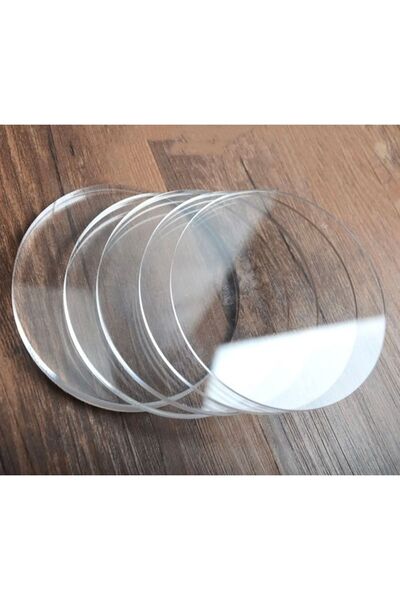 TIVIVOR 10 Adet Şeffaf Pleksi 7cm Çap Üzeri Boş Süslemeye Uygun