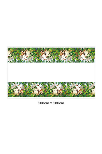 Choice As picture 1pc tablecover Dinosaur Disposable Tableware Set Dinosaur T...