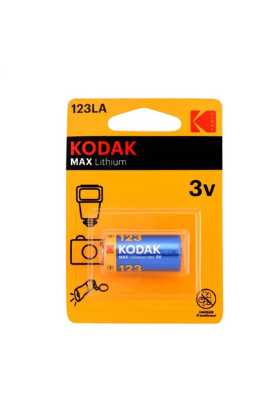 Kodak بطارية ليثيوم 123LA بقوة 3 فولت كحد أقصى للأجهزة عالية الاستهلاك للطاقة...