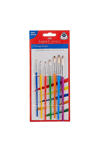 Faber Castell Tri Grip Round Synthetic Hair Painting Brush in 0/2/4/6/8/10/12...
